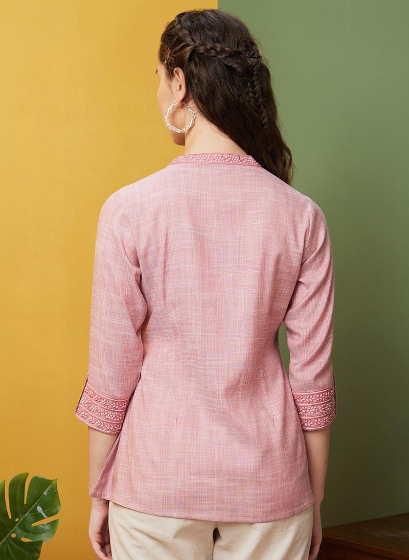 Globus Women Embroidered Flared A Line Tunic - Image 4